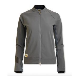 Tracksmith NDO Jacket M Smoke Grey Merino Wool Running Waterproof $310 Winter